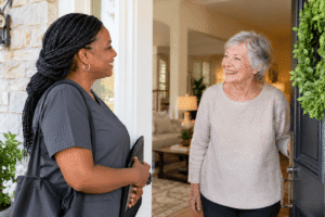 Welcoming Caregiver at the Front Door (1)